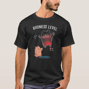 Badness Level Grizzly Bears Diagram Chart Bad Bear T-Shirt