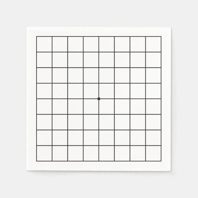 Baduk Event 9x9 Go Board Napkin (Front)