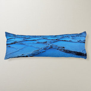 Badwater dusk, Death Valley, California Body Cushion