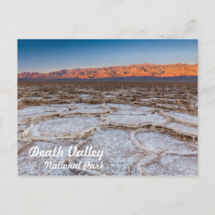 Badwater Salt Flat sunrise in Death Valley Postcard