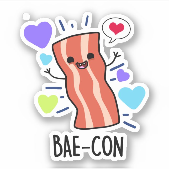 Bae-con Funny Bacon Pun  (Front)