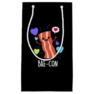 Bae-con Funny Bacon Pun Dark BG Small Gift Bag