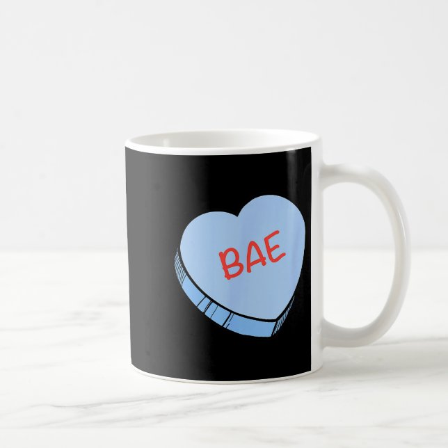 “bae” Conversation Hearts Valentine’s Day  Coffee Mug (Right)