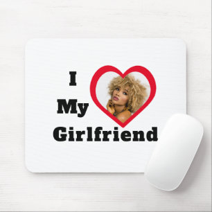 Bae Personalised Custom Photo I Love My Girlfriend Mouse Pad