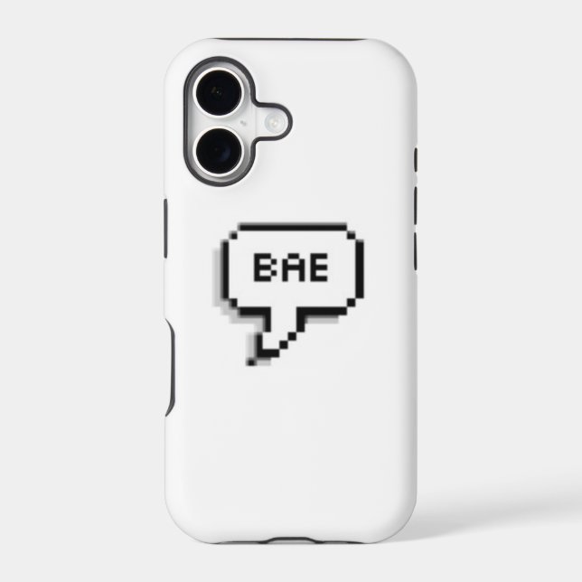 "Bae" Speech bubble case (Back)