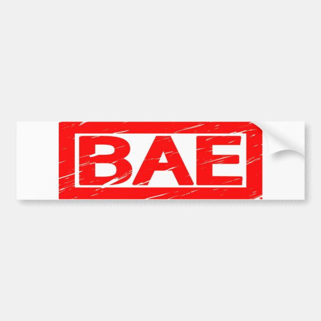 Bae Stamp Bumper Sticker (Front)