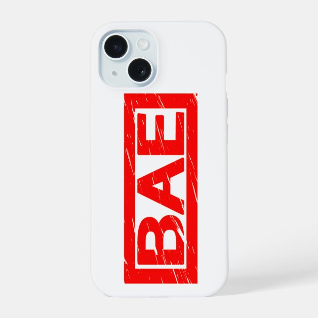 Bae Stamp iPhone 15 Case (Back)