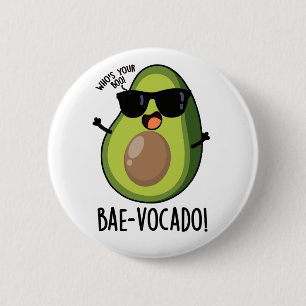 Bae-vocado Funny Avocado Pun 6 Cm Round Badge