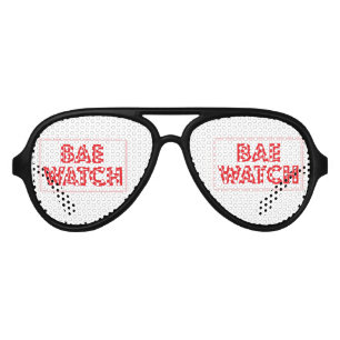 Bae watch funny bay watch movie reference aviator sunglasses