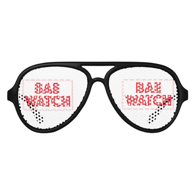 Bae watch funny bay watch movie reference aviator sunglasses (Front)