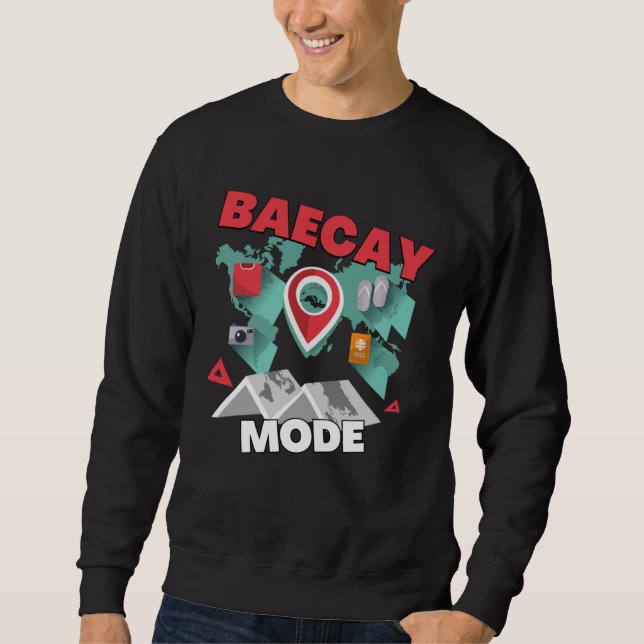 Baecay Mode Designs For Couples Bae King Bae Catio Sweatshirt (Front)