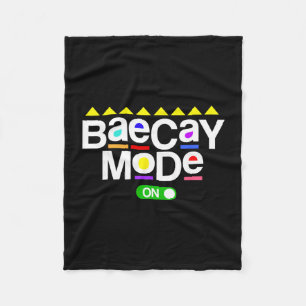 Baecay Mode Vacation Boyfriend Girlfriend 80's 90' Fleece Blanket