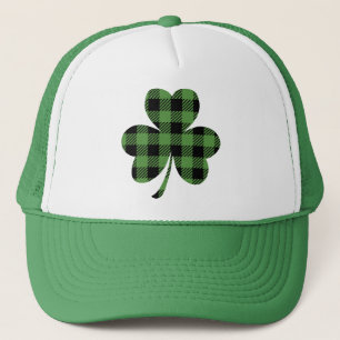 Baffalo Clover Leaf St. Patrick's Design-61104 Trucker Hat