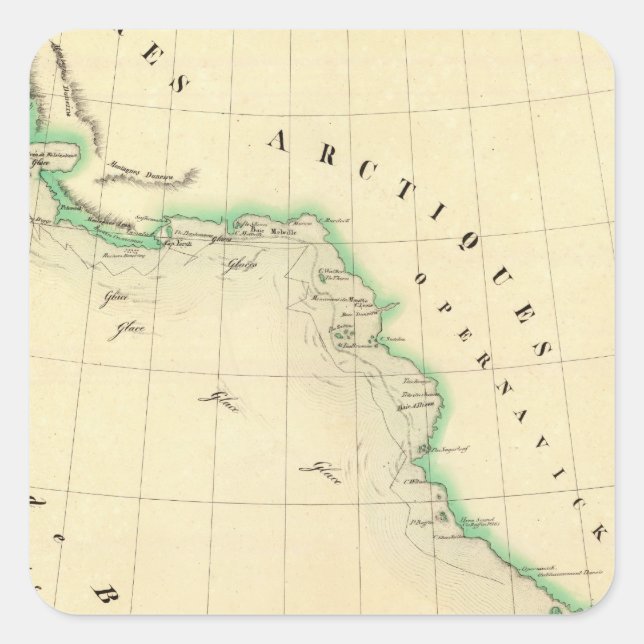 Baffin Bay Square Sticker (Front)