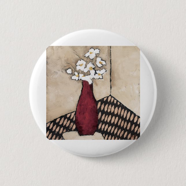 BAG05 Red Vase.tif 6 Cm Round Badge (Front)