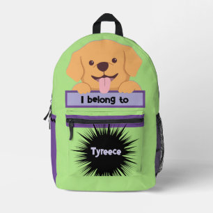 Bag Buddy Cute Golden Lab Puppy Dog Backpack