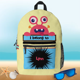 Bag Buddy Lobster Monster Personalized Backpack