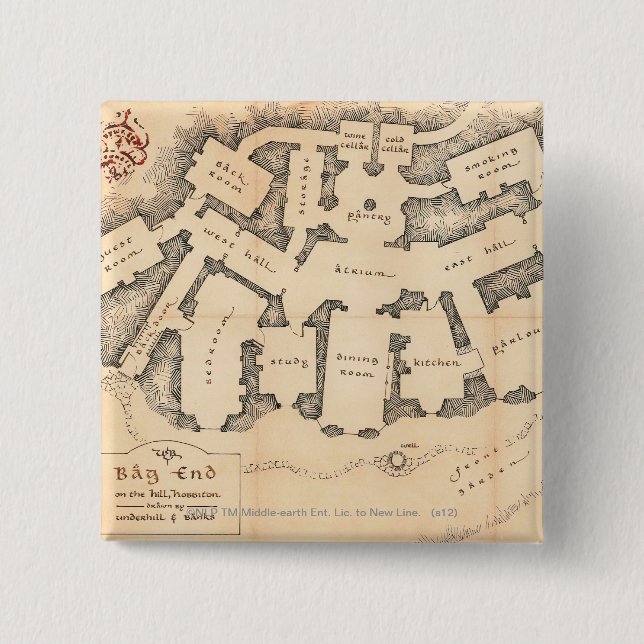 Bag End 15 Cm Square Badge (Front)