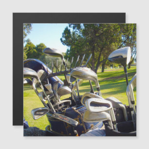 Bag Full Of Golf Clubs, Magnetic Card