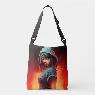 Bag girl blue hat