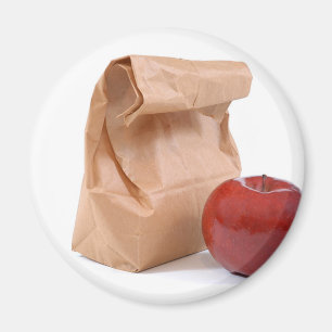 Bag lunch magnet