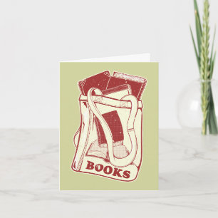 Bag of books I love to read Card