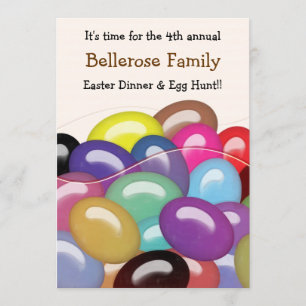 Bag of Jelly Beans Easter Egg Hunt Invitation