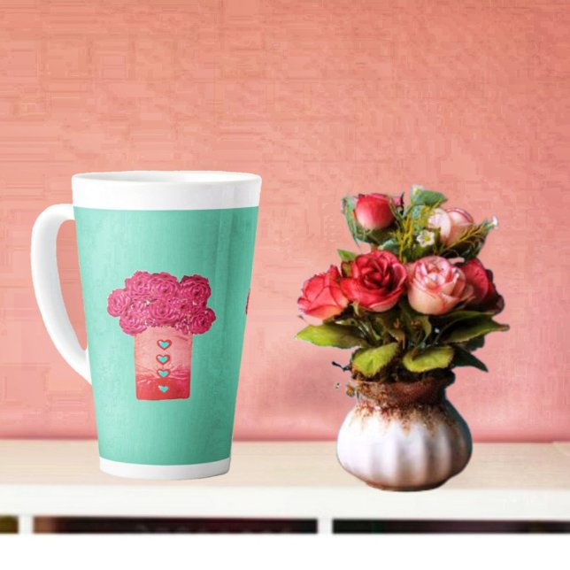 Bag Of Roses-II Latte Mug (This Bag Of Roses Latte Mug could become your favorite, latte mug!)