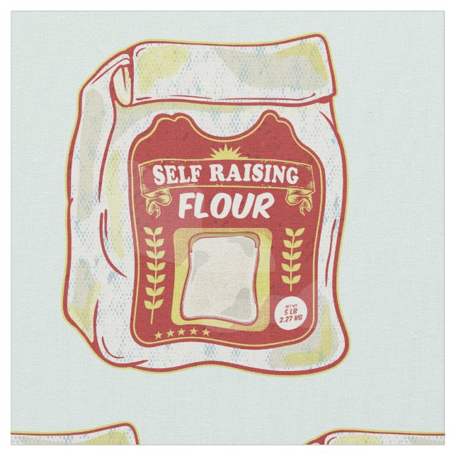 Bag of self raising flour fabric (Close Up)