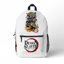 Bag pack,DEMON SLAYER, WHITE