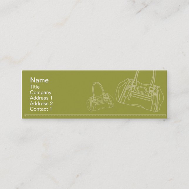 Bag - Skinny Mini Business Card (Front)