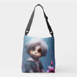 Bag small with white hair