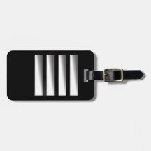 Bag Tag - Captain - Silver Stripes
