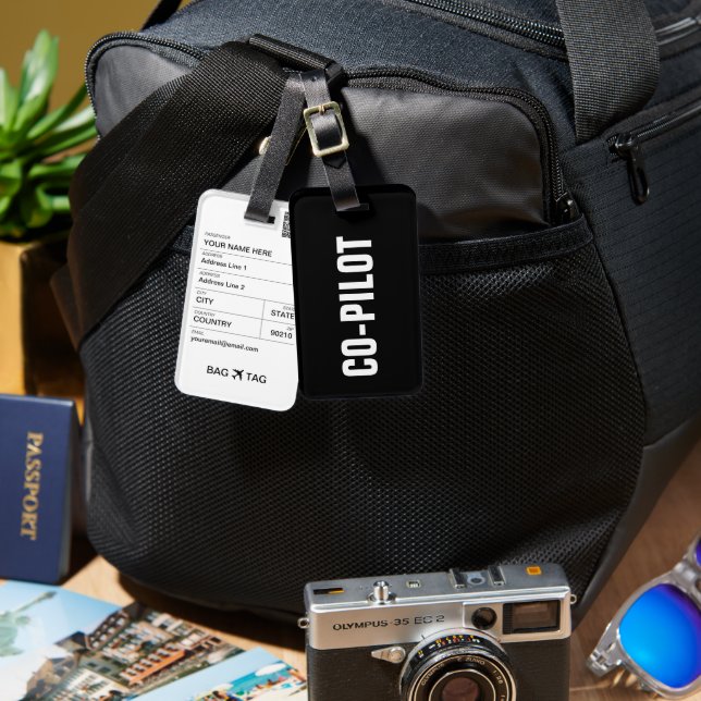 BAG TAG - CO-PILOT (Front & Back)