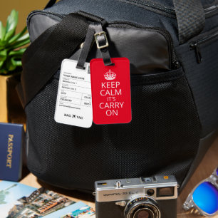 BAG TAG - Keep Calm it's Carry On