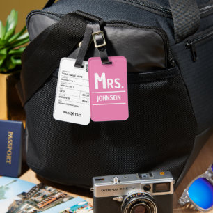 BAG TAG - Mrs. <Custom Name>