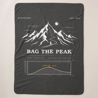 Bag The Peak Summit Collecting Elevation Profile Sherpa Blanket