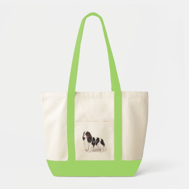 Bag: Tricolour cavalier king charles spaniel Tote Bag (Front)
