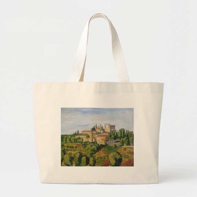 Bag: View in Tuscany Large Tote Bag (Front)