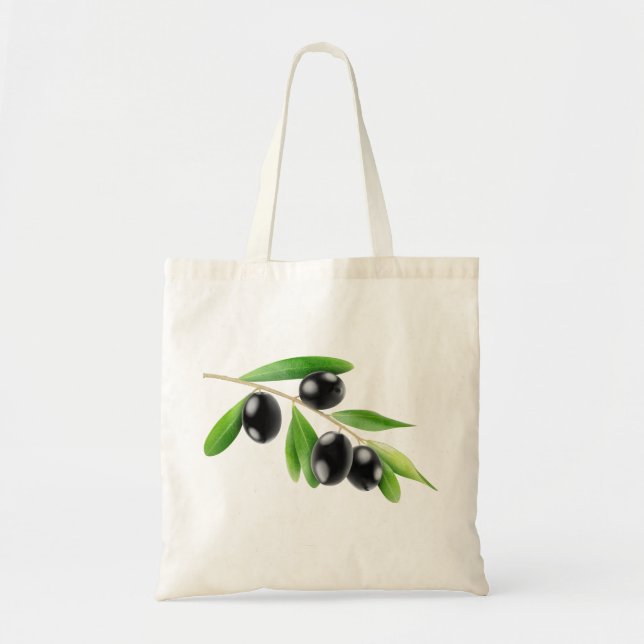 Bag with black olives branch (Front)