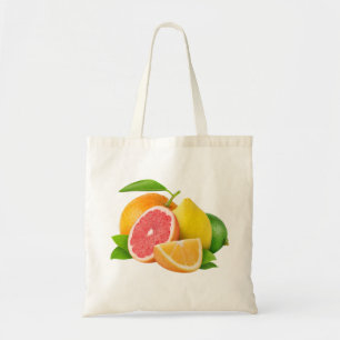 Bag with citrus fruits