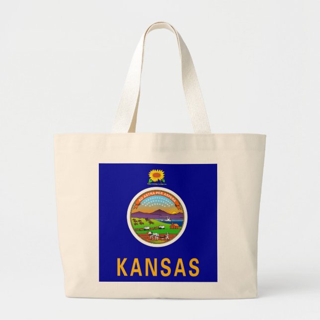 Bag with Flag of  Kansas State - USA (Front)