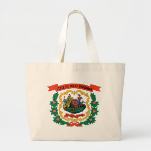 Bag with Flag of West Virginia State - USA
