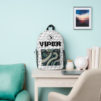 Bag with snake pattern design