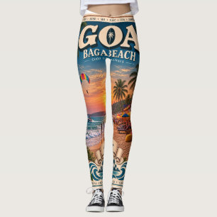 Baga Beach — Sun, Sand & Soul 🏖️ Leggings