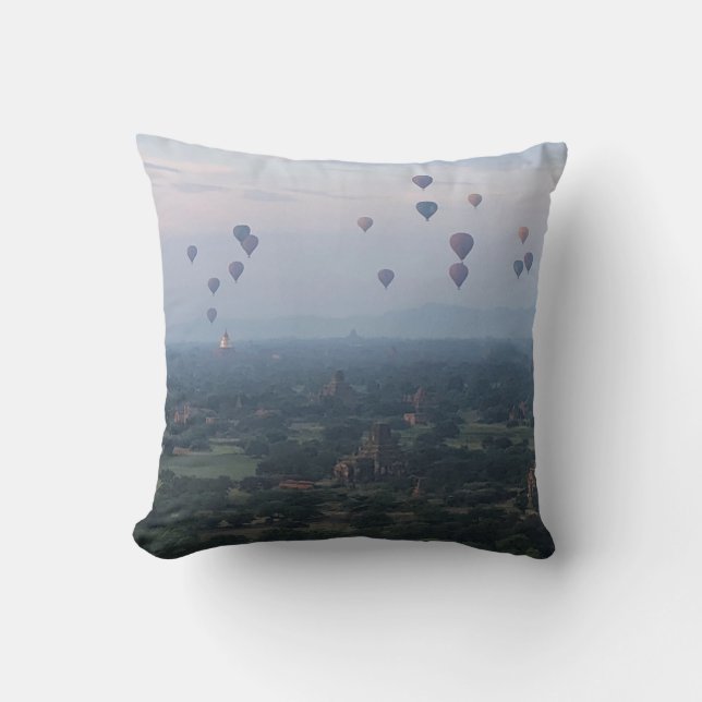bagan balloon sunrise cushion (Front)