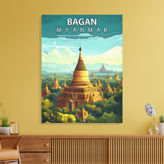 Bagan, Myanmar: A Timeless Tapestry Canvas Print