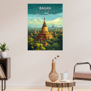 Bagan, Myanmar: A Timeless Tapestry Poster