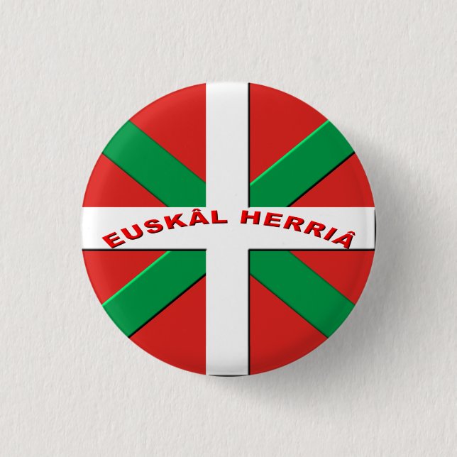 bagde flag Basque Country 3 Cm Round Badge (Front)