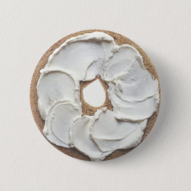 Bagel 6 Cm Round Badge (Front)